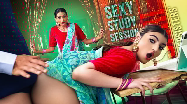 Julia James And Laynee James Sari Stepsisters’ Sexy Study Session