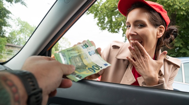 Shy Waitress Mia Moone Needs More Than Tips