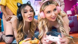 DaughterSwap – Della Cate And Britt Blair – No More Gaming: Bff’s Share Some Daddy Dick